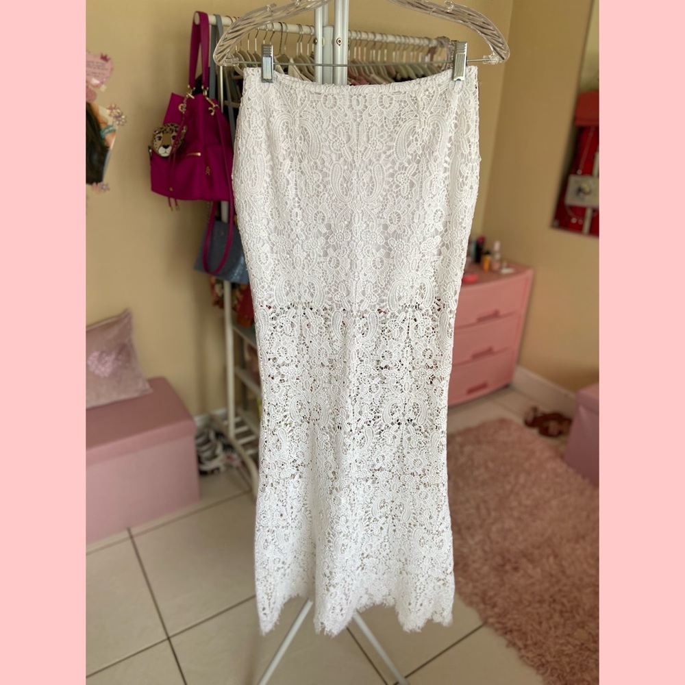 White Lace Skirt - image 2